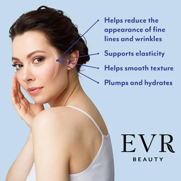 EVR Beauty - Retinol & Collagen Face Cream - Best Anti Wrinkle Moisturizer for Aging Skin - Anti Aging Deep Wrinkle Cream for Women & Men - Hyaluronic Acid Moisturizing Lotion - Day & Night - 4Oz USA - Image 2